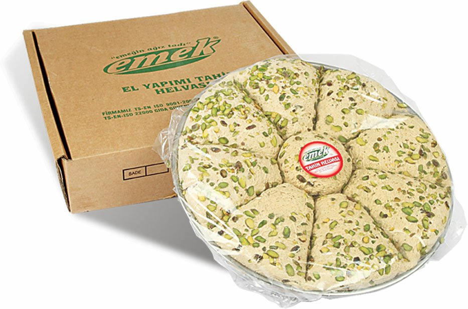 2500 GR TEPSİ ANTEP FISTIKLI TAHİN HELVASI