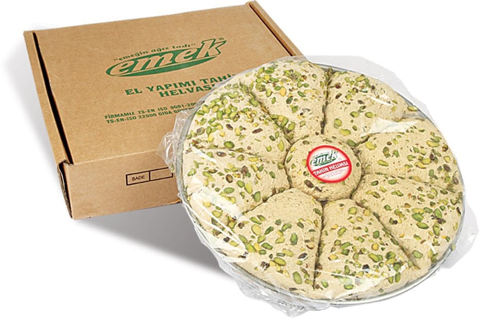 5000 GR TEPSİ ANTEP FISTIKLI TAHİN HELVASI